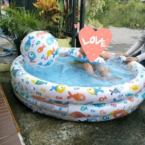 INTEX Kolam Anak Pool Set Kolam Intex Motif Baru motif ikan Buah Kolam Renang Mandi Bola Kolam tiup Set Bola Pelampung Renang anak