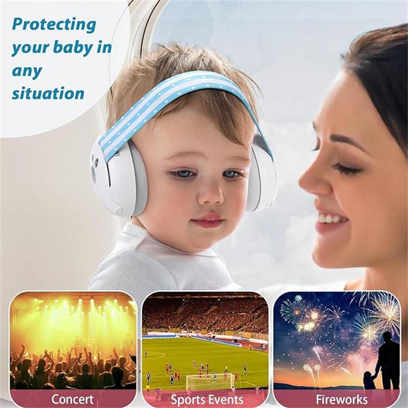 Baby Ear Muff, Baby Ear Protection Covers, Noise Canceling Headphone Covers for Infant Hearing Protection, Newborn Earmuff Airplane Travel Essential 5