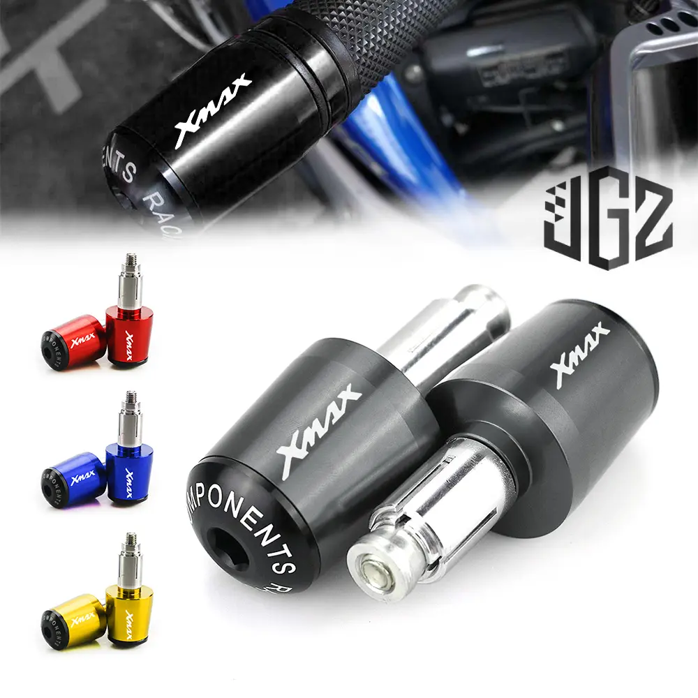 for YAMAHA Xmax 300 v1 v2 Bar End Plug Motorcycle Pair CNC Aluminum Handlebar Grip End