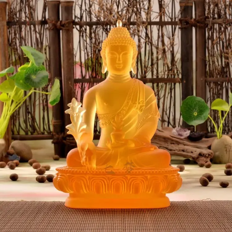 Tượng phật dược sư lưu ly đủ 5 màu đồ thờ cúng Decor Decor Phòng Trang Trí Nhà 3
