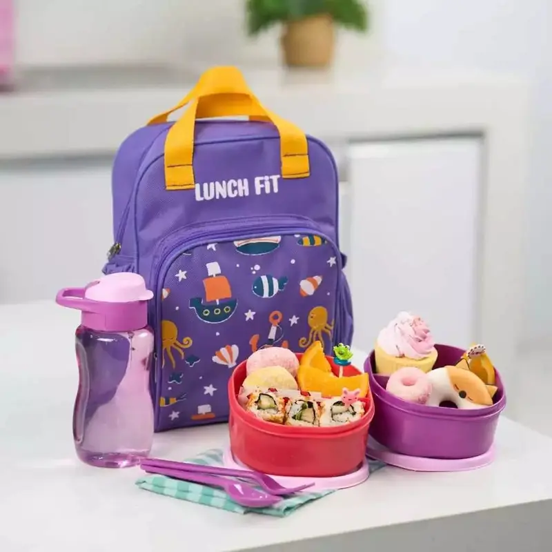 CPM Tas Ransel Anak Sekolah Set Lengkap Kotak Makan Botol - LIONEL Bag 4