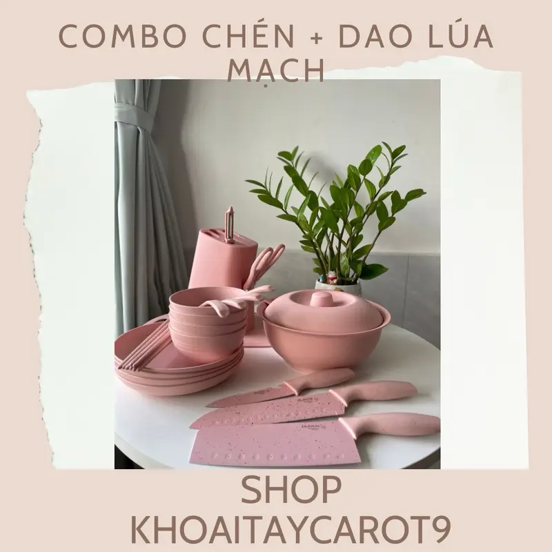 COMBO CHÉN VÀ DAO LÚA MẠCH FULL MÓN Y HÌNH 0
