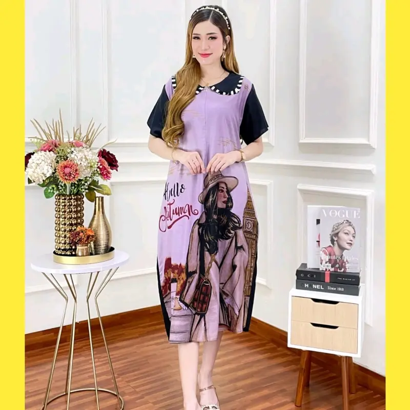 Fuji Dres wanita terbaru 2023 // home dress terviral 2