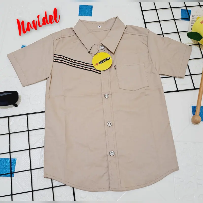 hem kids/kemeja anak laki laki umur 5-12thn/cod 1