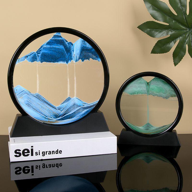 Đồng Hồ Cát Tranh Cát chảy 3D Sáng Tạo, Đồ Trang Trí, Đồ Trang Trí Phòng Khách Giải Tỏa Căng Thẳng, Đồ Thủ Công, Cao Cấp, Thích Hợp Cho Nam Và Nữ, Quà Sinh Nhật Bạn Bè 0