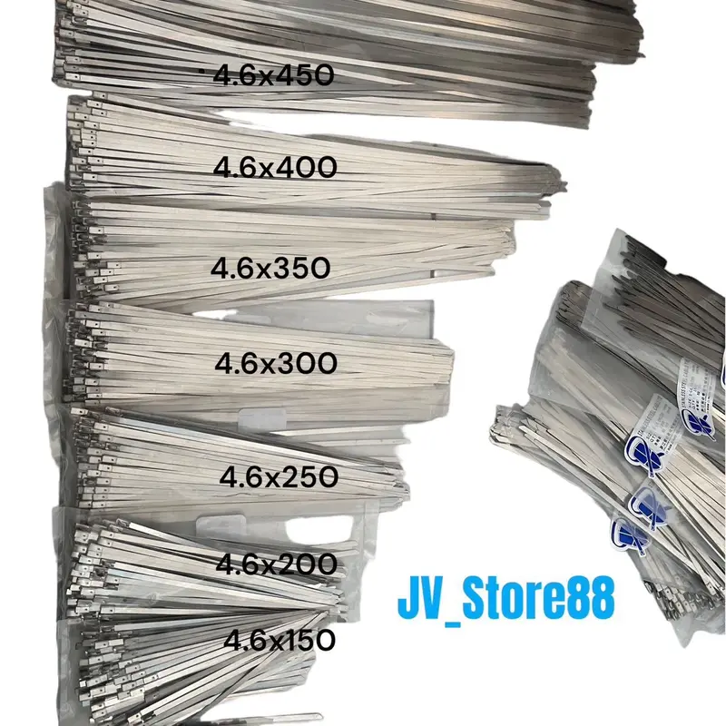 Kabel Ties Stainless Anti Karat 4.6MM/Cable Ties Stainless Dengan Berbagai Macam Ukuran/ harga per 5pcs 0