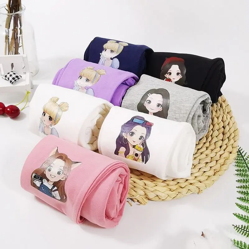 Legging anak perempuan import 2-12tahun / celana legging import anak / bawahan anak import / legging anak anak perempuan kattun import / legging kartun / bawahan anak kartun dan karakter Bayi Balita Cewek Lembut Nyaman Hitam Pink Katun Abu Abu Katun Putih