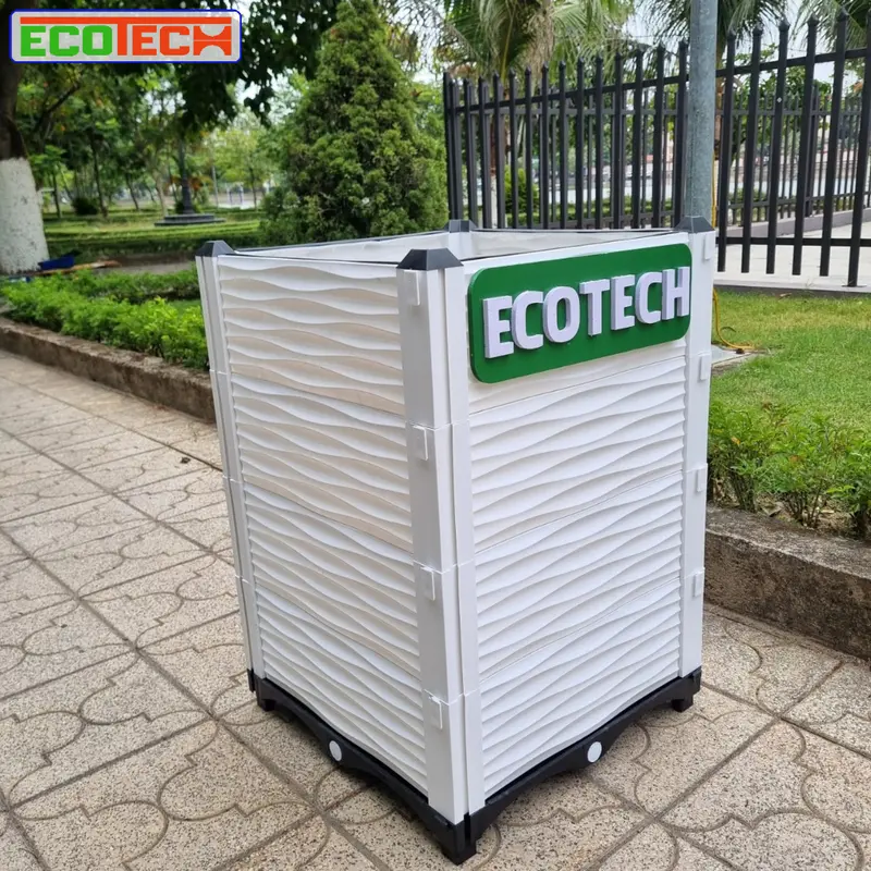 CHẬU GHÉP THÔNG MINH 50x50x70 Cm: Thẩm mỹ, kết cấu chắc, dễ lắp đặt, phù hợp mọi cây trồng đô thị. 7
