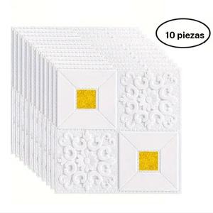Kit de Decoración de Techo Autoadhesiva, Papel Tapiz de Espuma con Tallado 3D, Calcomanías para Pared de Fondo de TV, Papeles Tapiz para Dormitorio, Suministros para Decoración del Hogar