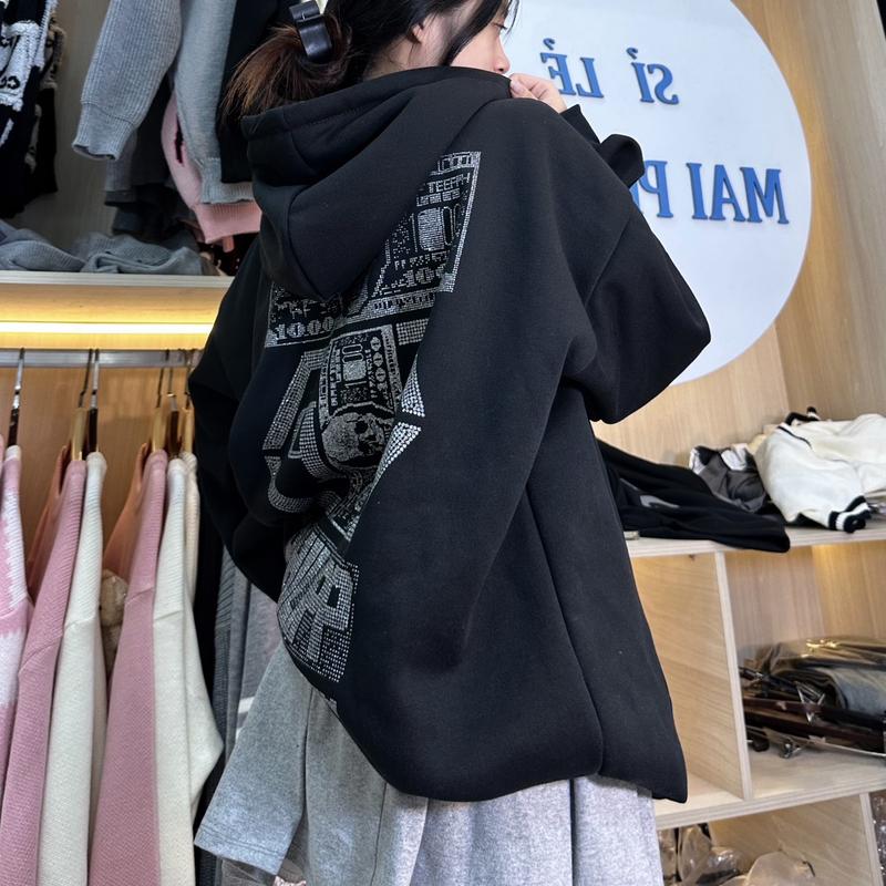 ÁO HOODIE NAM NỮ ĐÍNH KIM TUYẾN ĐẦU LÂU
