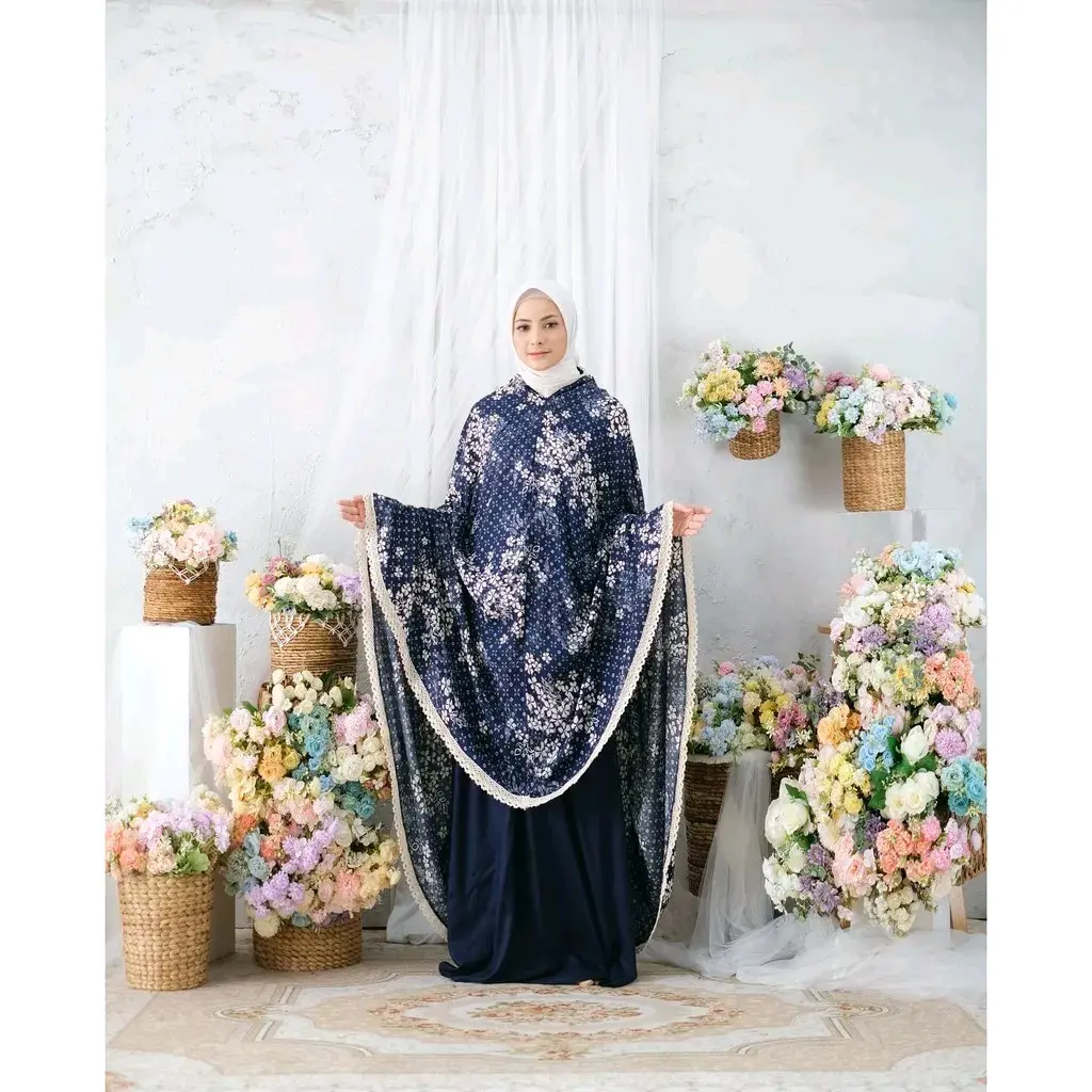 mukena dewasa rayon 2 in 1 aruna jumbo free Pouch