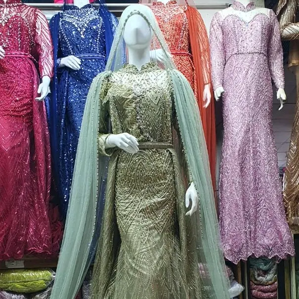 gown slim pengantin modern 5