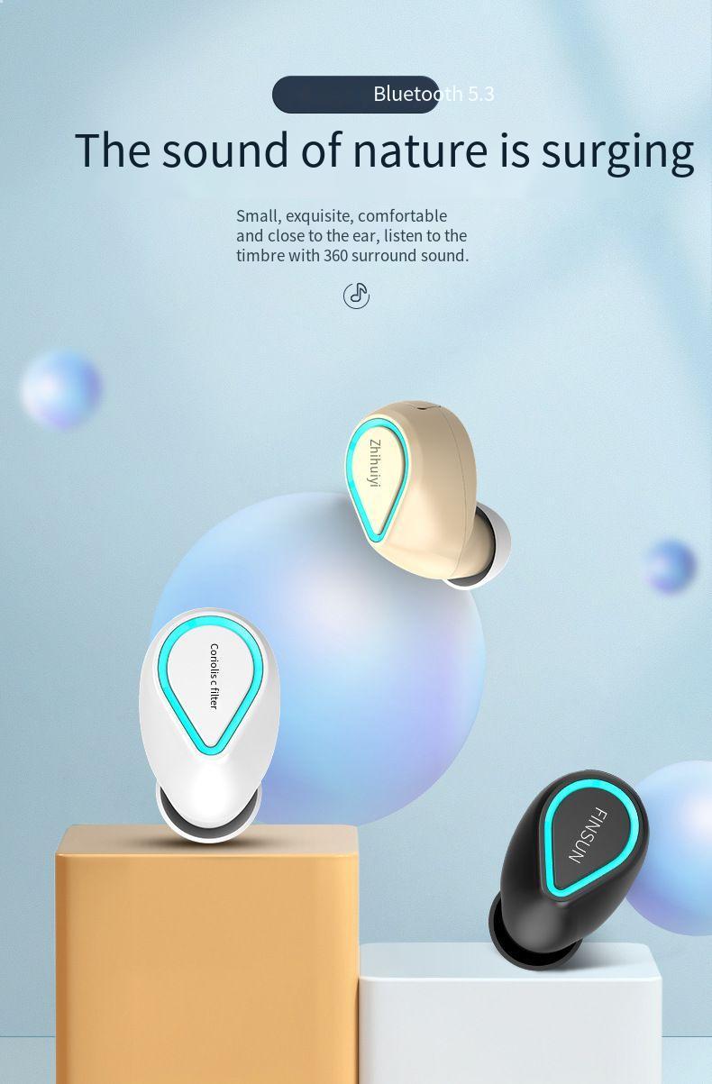 Product Introduction of Private Model M5 Mini Bluetooth Headset Wireless in-Ear Sports Business Driving Foreign Trade 1