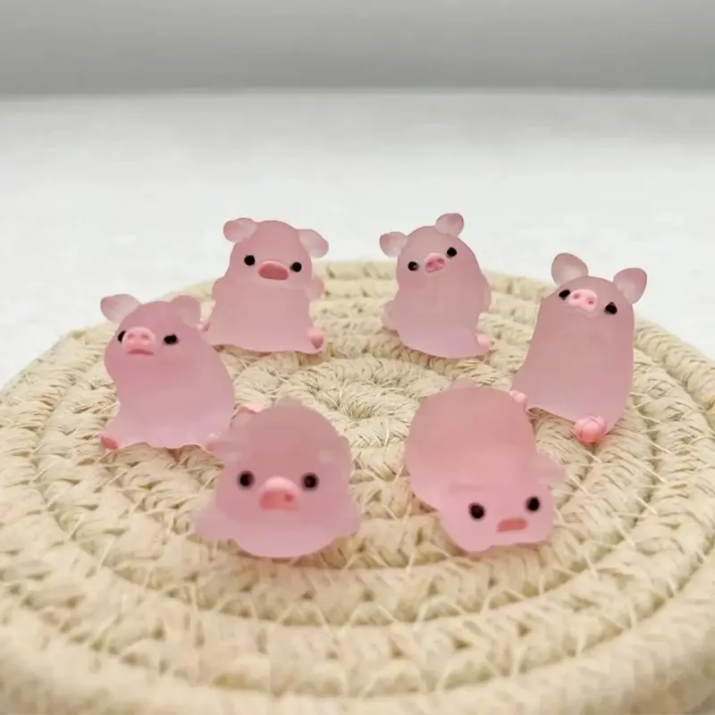 Búp Bê Lợn Resin Phát Sáng Mô Hình, Đồ Trang Trí Nhà Cửa Và Sân Vườn, Thiết Kế Hoạt Hình, Đầy Màu Sắc Decor Decor Phòng 2