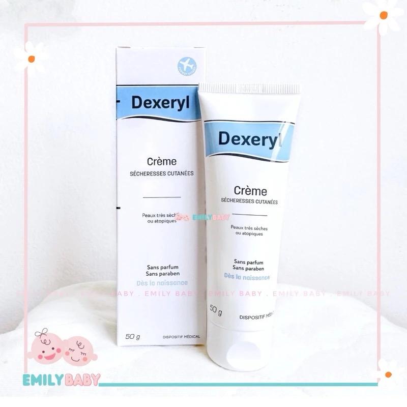 Kem nẻ dưỡng ẩm Dexeryl Creme, Pháp (50g/ 250g) hỗ trợ da nứt nẻ, chàm sữa, mẩn ngứa rôm sảy cho trẻ sơ sinh, người lớn Cho Bé