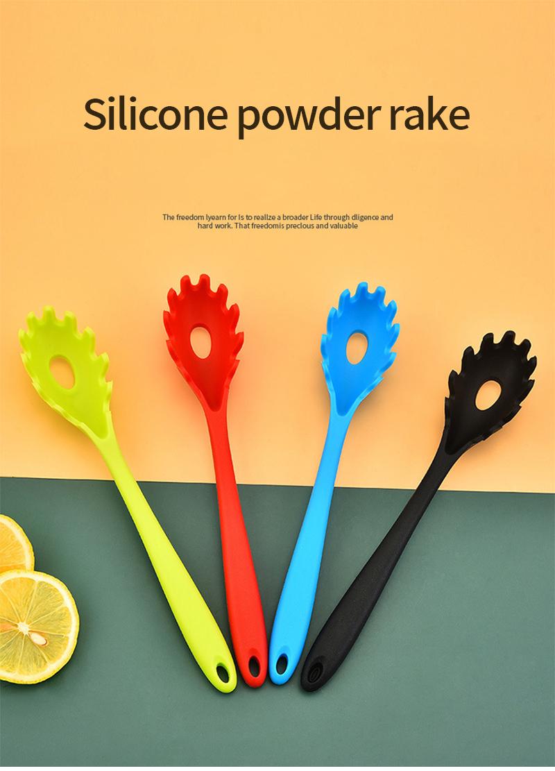 Product Introduction of Long Handle Silicone Noodles Scoop Leaky Spoon Spaghetti Tools Kitchen Accessories Home Sipplies Cooking Tools Gadgets 0