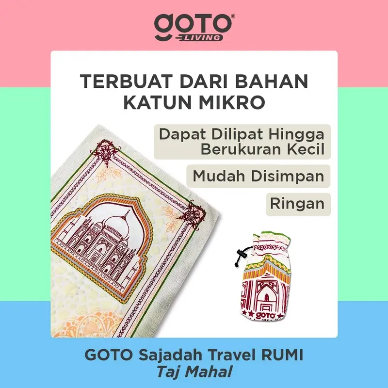 goto sajadah travel pouch kekinian anti ribet hampers kado 3