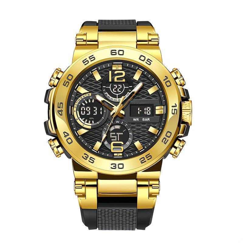 Sports Watch Fashion New Dual Display Multi-Function Silicone Luminous Sports Casual Waterproof Men's Watch 1