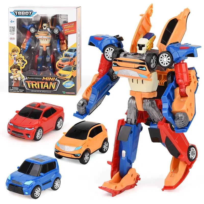 3in1Mainan Robot Transformer Deltatron  Robot perakitan mobil yang dapat dideformasi  Mainan Anak Laki-Laki DIY Kado