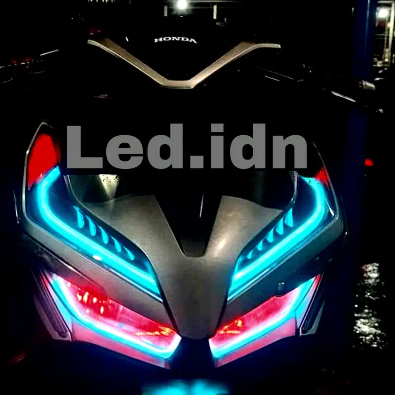 PAKET LED Alis vario 125 & 150 l 4 Led Alis Free Demon Eye  Lampu Motor 3