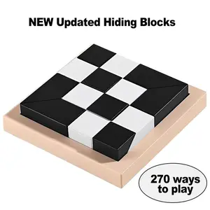 Geetoy BARU Balok Tersembunyi Terbaru Bentuk Geometris Puzzle Mainan Edukasi Anak Berpikir Logis Blok Permainan Plastik Games Hadiah Kayu