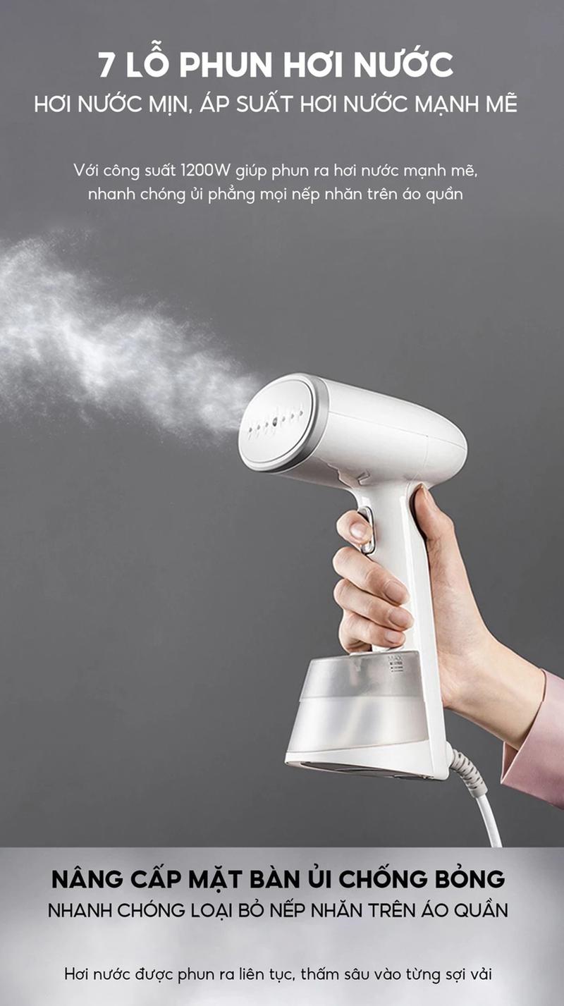 Product Introduction of Bàn ủi hơi nước cầm tay Aqua SH2502R - Công suất 1200W - Dung tích 250ml - Ủi phẳng hoặc treo - Nút phun tự động 15 phút - Là Quần Áo, Ủi Quần Áo 6