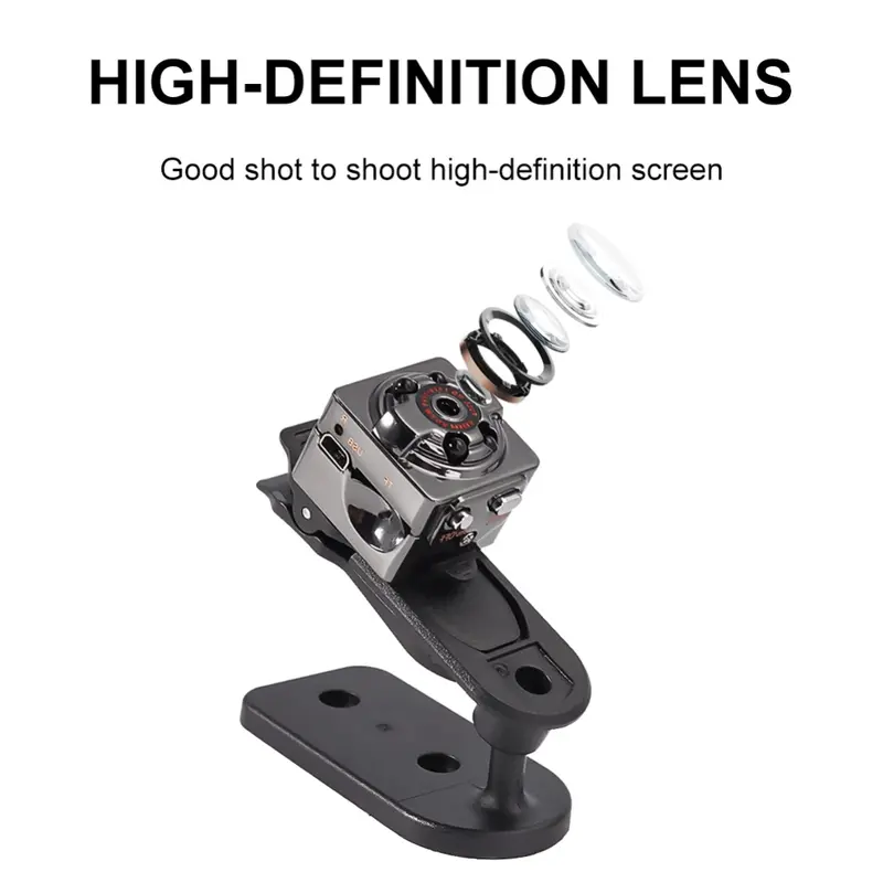 Máy ảnh mini SQ8, bí mật Nhỏ độ phân giải 1080p HD, máy ảnh video thông minh, tầm nhìn ban đêm, cảm biến chuyển động, không dây, DVR, máy quay Video 1