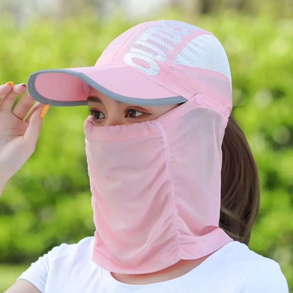 khẩu trang che kín mặt,khẩu trang vải chống tia uv, Bảo Vệ Cổ Đi Xe Đạp, Nhanh Khô, Mũ Chống Nắng, Mũ Che Mặt Có Thể Tháo Rời Ngầu Chống Tia Cực Tím, Thích Hợp Cho Nữ
