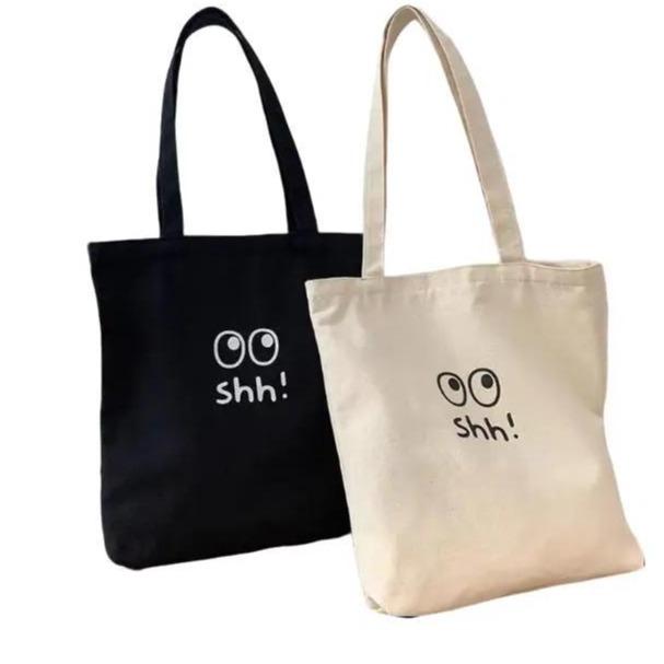 Túi tote nữ xinh đi học cute vải canvas trơn đeo vai đáng yêu cỡ lớn vừa sách vở giá rẻ thời trang học sinh dễ thương Bag