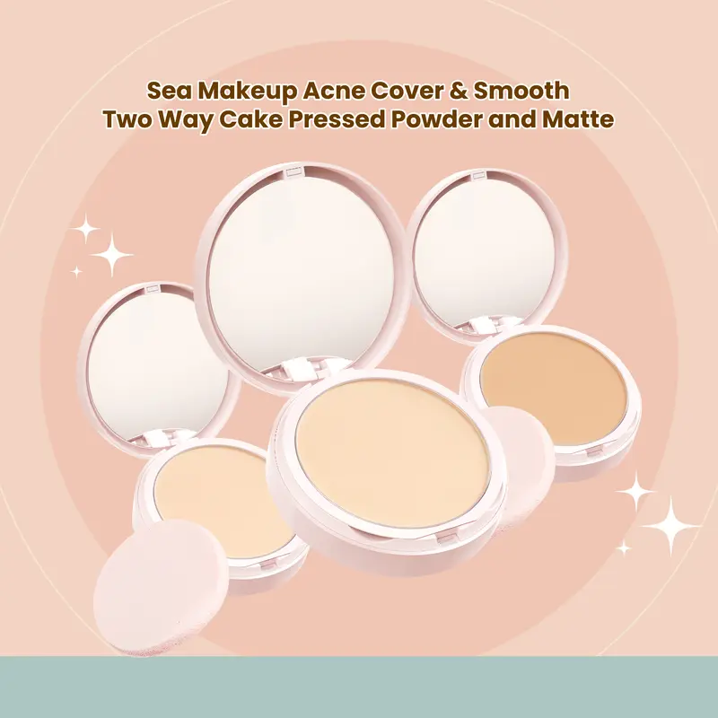 Sea Makeup Acne Cover & Smooth Two Way Cake -  Bedak Padat 0