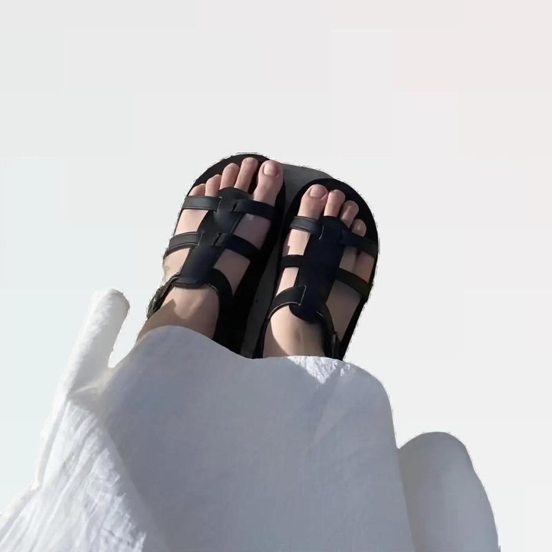 Giày Sandal Nữ M58 Form Rọ Màu Đen DéP Shoes 0