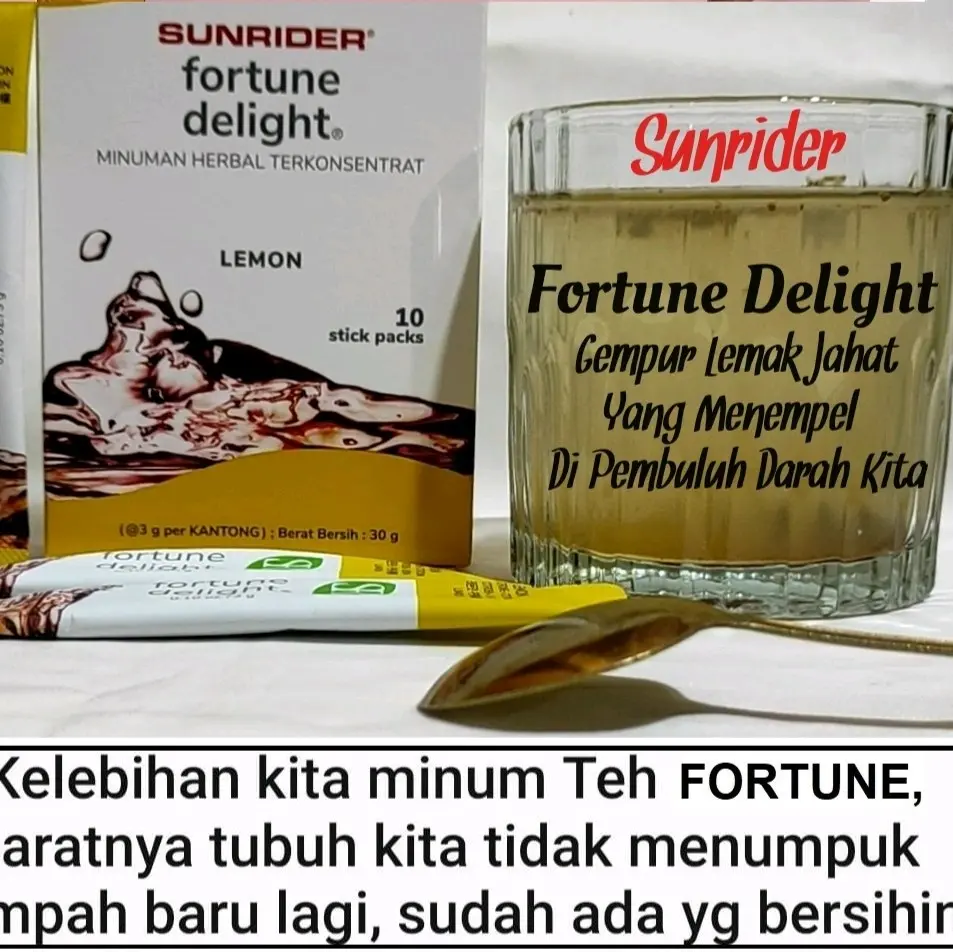 FORTUNE DELIGHT adalah minuman Antioksidan yg dibuat oleh ilmuwan ada di 50 negara