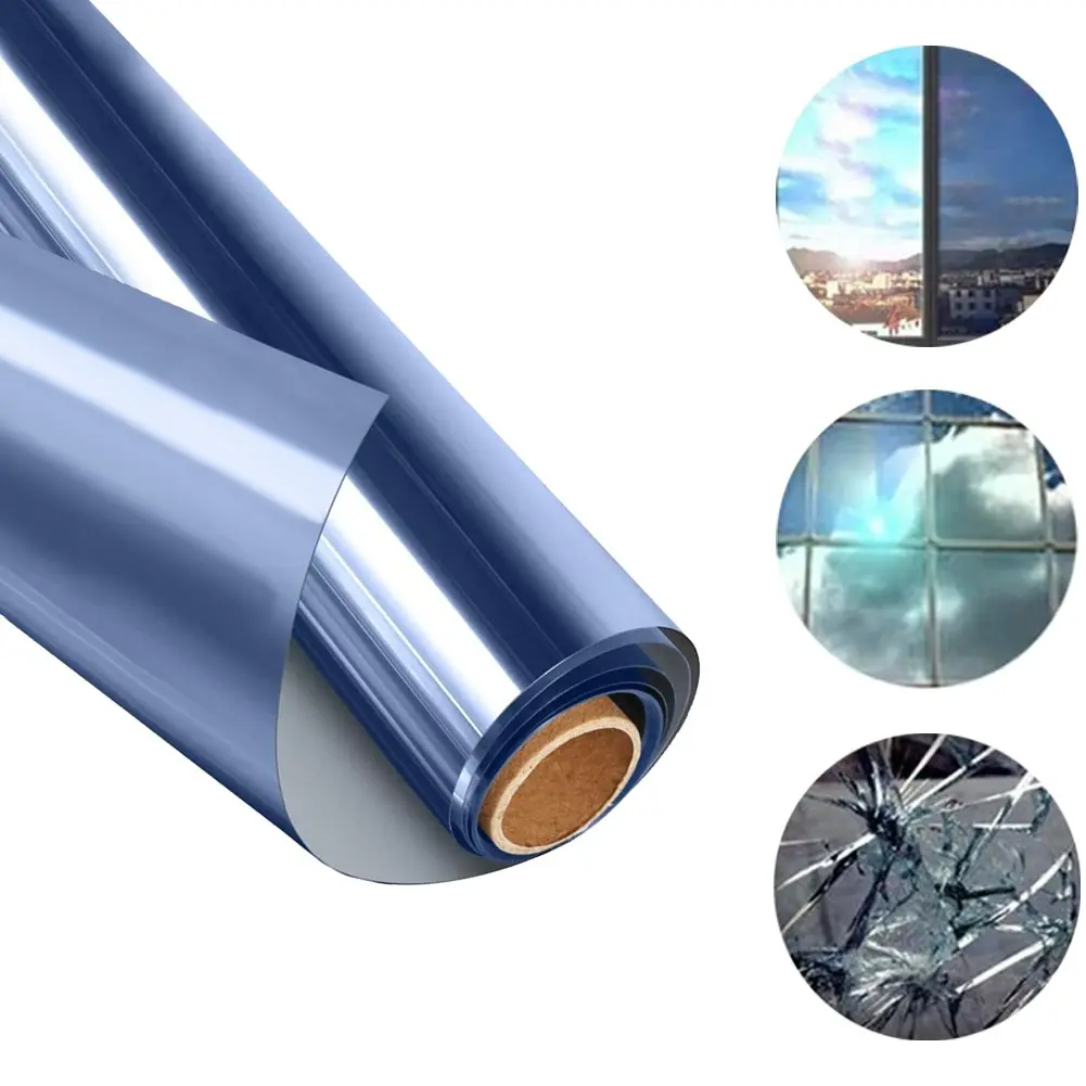 High Quality Mirror Film Heat Insulation Heat Insulsation Privacy Window 50cm X 100cm 60cm X 100cm Energy Saving