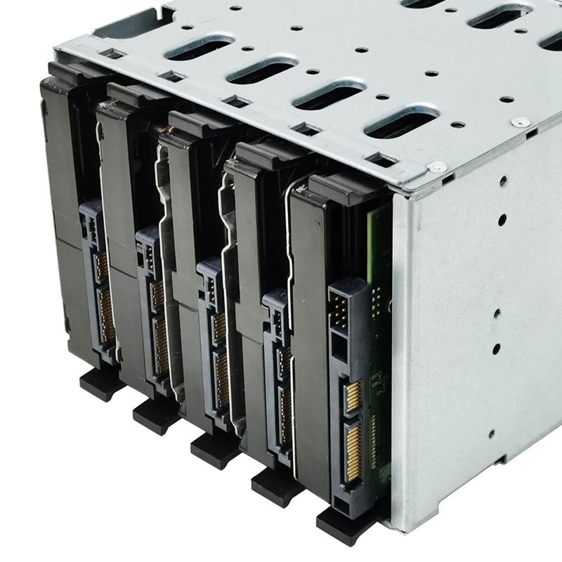 Large Capacity HDD Hard Drive Cage Rack 5.25 Inch to 5X 3.5 Inch SAS SATA Hard Drive Disk Tray for Computer Accessories 3