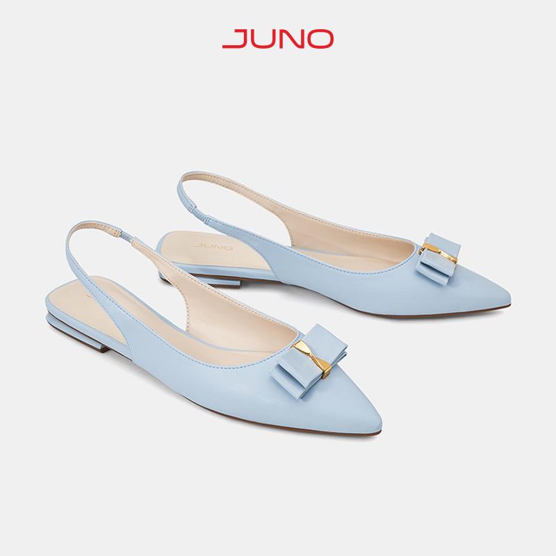 JUNO Giày Búp Bê Slingback Trang Trí Nơ - BB03120