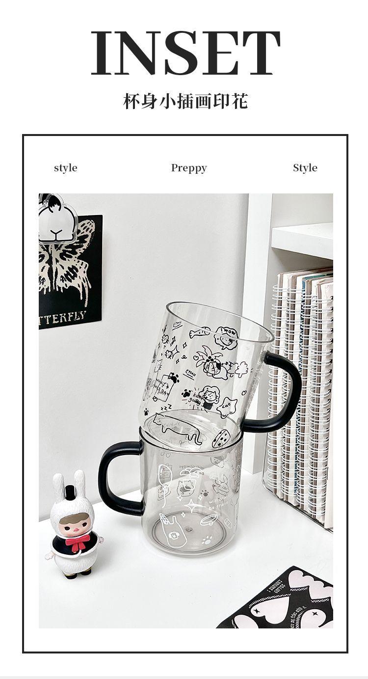 Product Introduction of Table[4966 People Collection] Ins Simple Mouthwash Cup Household Creative Transparent Wash Tooth Mug Brushing Couple Cute Light Luxury Toothbrush Cup 3