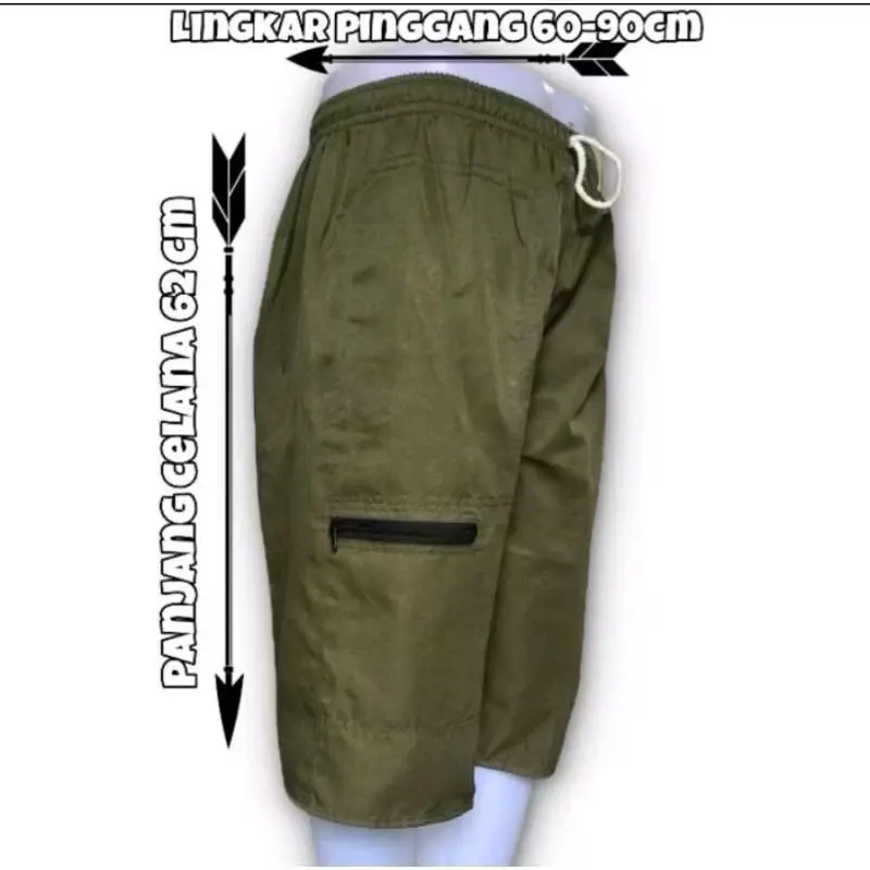 Celana Kolor Jumbo Adem Bahan Katun twil Panjang Pria Tebal Pendek Kantong Santai Twill 1
