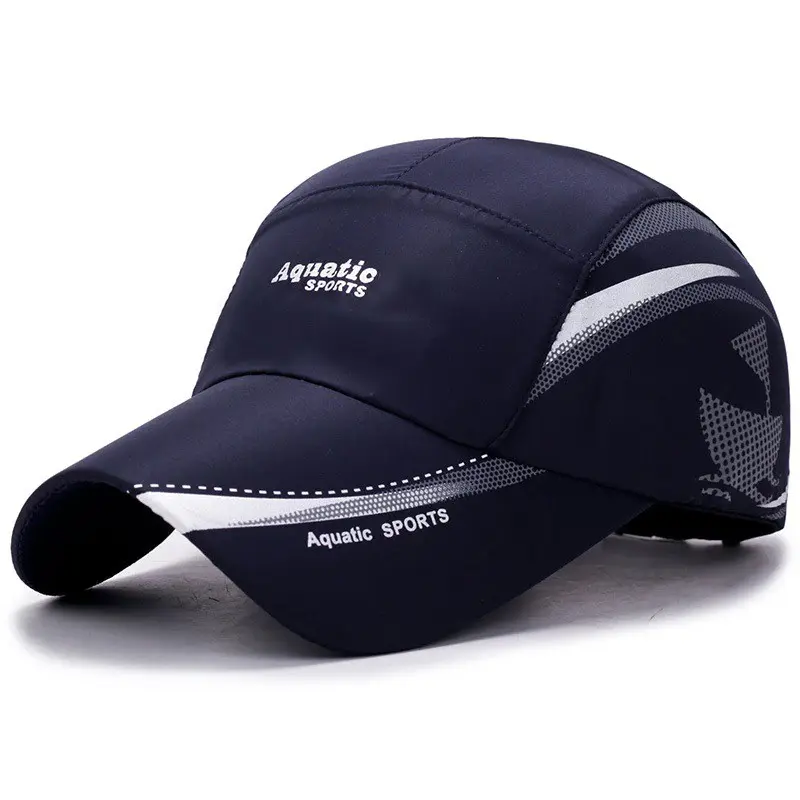 (COD) Topi Aquatic Sport Outdoor Unisex topi Olahraga Pria Wanita Keren Topi Sport cowok Simple muraH Abu