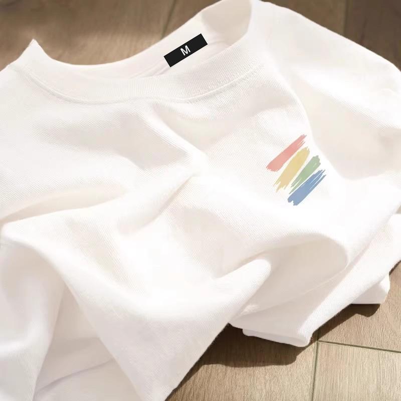 0746 Áo thun nam nữ tay lỡ form rộng in hình đa dạng áo thun unisex thời trang hot mùa hè Cổ Tròn