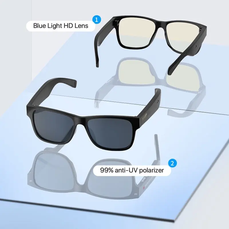 KiiP Wireless S01 Smart Glass Kacamata Headset Bluetooth Multifungsional Glasses 2