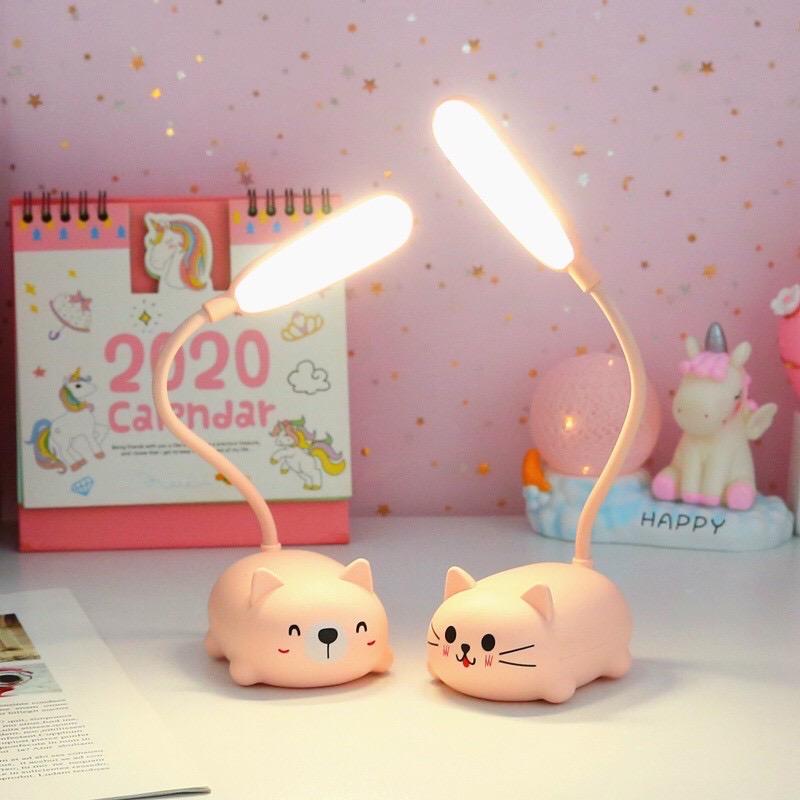 Đèn bàn học đọc sách, làm việc hình con mèo, đèn học cho bé hình thú dễ thương 0