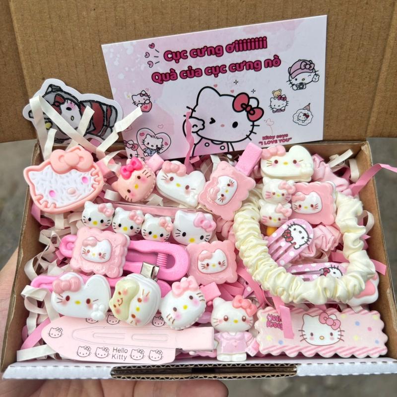 [Gift box] Quà tặng 20 kẹp tóc Hello Kitty cho Nữ