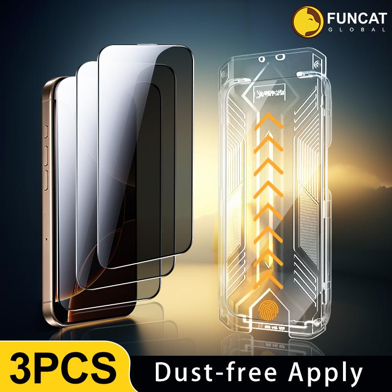 [3PCS] FUNCAT GLOBAL Screen Protector For iPhone 16/15/14/13/12 ...
