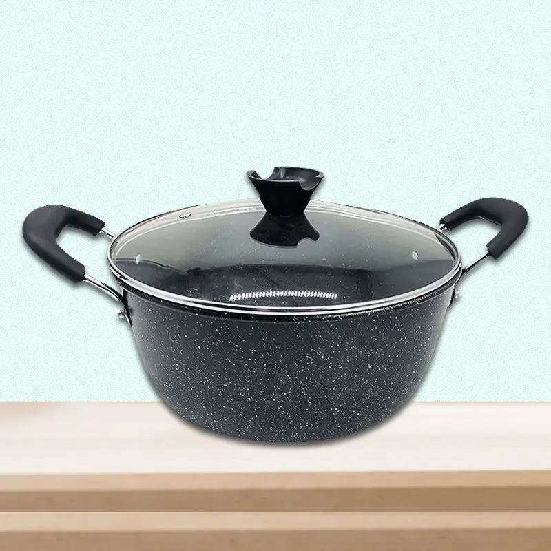 Medical Stone Soup Pot 23 Cm26cm Extra Thick Stew Pot Milk Pot Steamer Large Capacity Non-Stick Pan Gas Furnace Universal Cookware