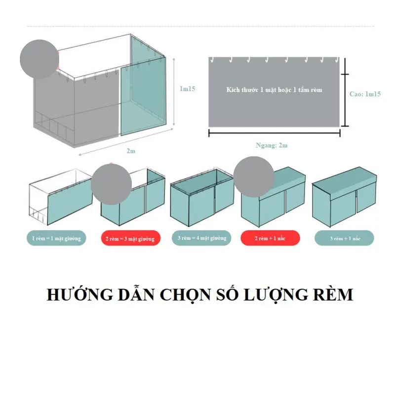 Rèm giường ký túc xá, rèm giường sinh viên nhà Shisonson 2