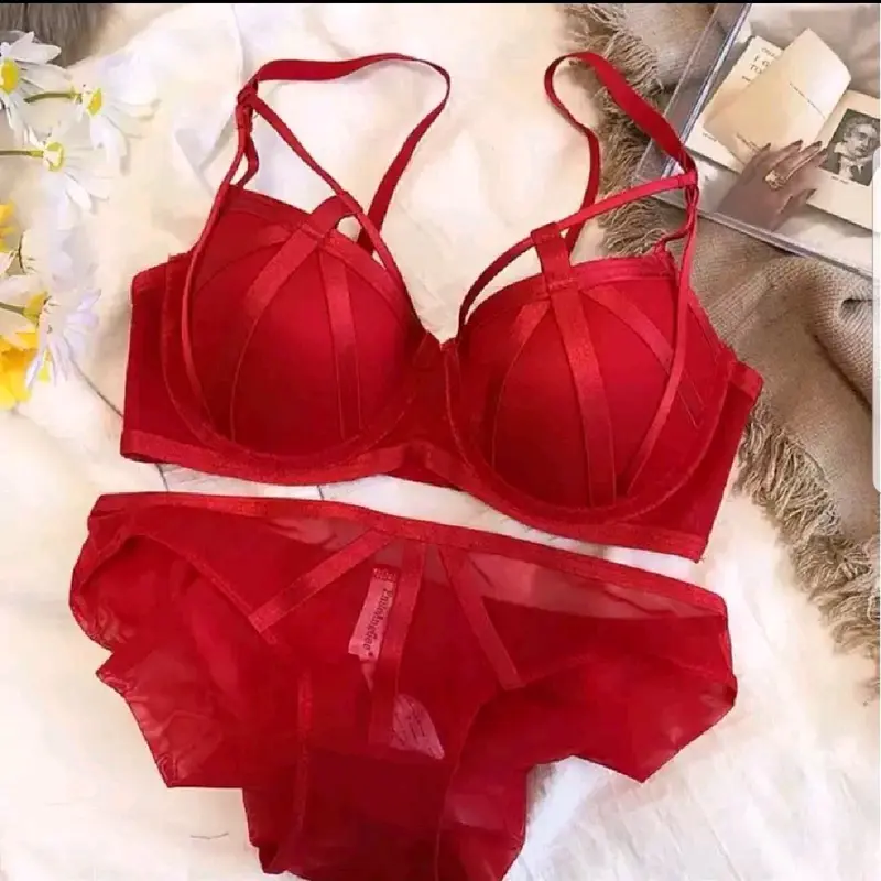 BH Model Tali Kekinian Bra Push Up Kawat CD Celana Dalam Kancut Pakaian Dalam Premium Quality Celana Kolor Cangcut Kutang Bikini Costume Sexy Lingerie CQ4 3