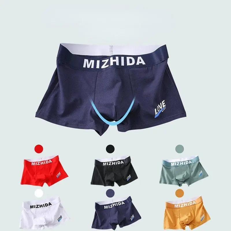 Boxer Đùi Nam, Đồ Lót Cotton, Thoáng Khí, Thích Hợp Cho Học Sinh Trẻ 5