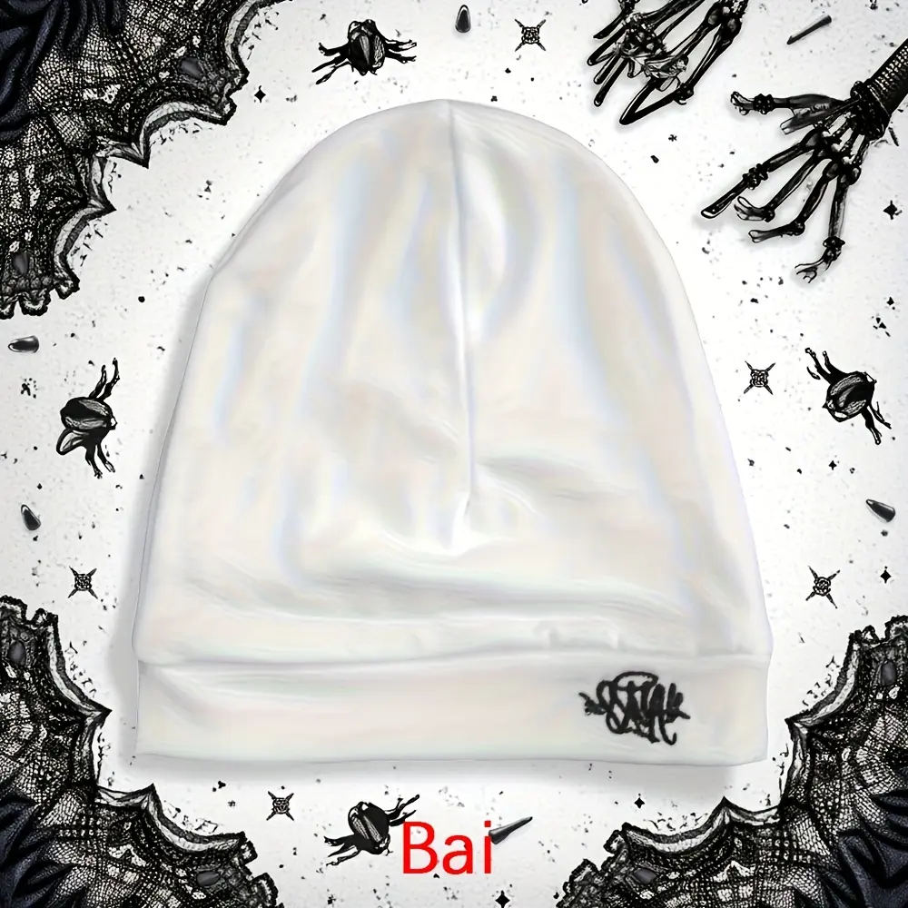 A Trendy Y2K Embroidered Knit Hat Similar to What Influencers Wear, Suitable for Both Men And Women. A Must-Have for Autumn And Winter Fashion, Versatile And Flattering for Everyone. Perfect for Layering And Essential for High Street Outfits, a Staple for