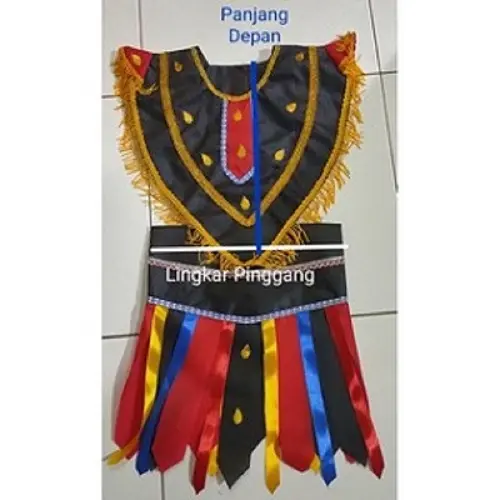 Kostum / Baju Tarian Topeng Ireng / Kesenian Tari Dayakan / Saleho Anak anak 1