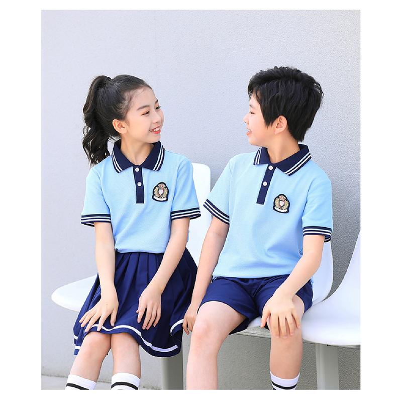 Product Introduction of New Summer Uniform Set for Primary School Students, Kindergarten Sports Style Fashion School Uniform, Group Performance Costume 19